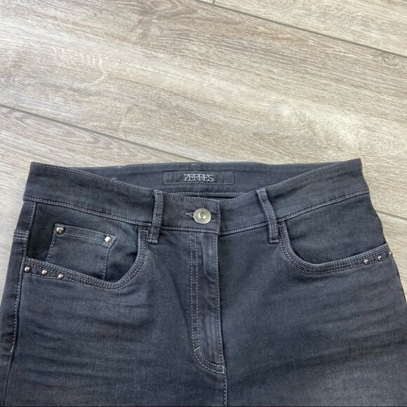 ZERRES Comfort Waistband Beaded Slim Fit Straight Jeans - Picture 6 of 15